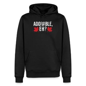 Canada Canada Canada Feuille d’érable Canada - Sweat à capuche Premium bio Homme - noir - Devant - Nico (187cm)