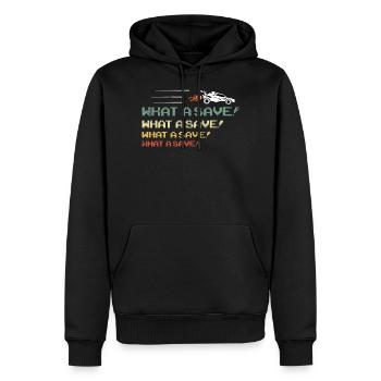 Rocket RC Car League Soccer Retro Vintage - Männer Premium Bio Hoodie - Schwarz - Vorne - Nico (187cm)
