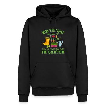 Garten Gartenarbeit - Männer Premium Bio Hoodie - Schwarz - Vorne - Nico (187cm)
