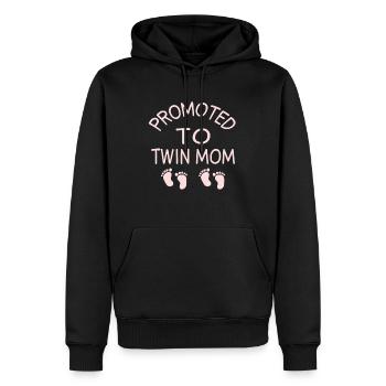 Twin Mom - Männer Premium Bio Hoodie - Schwarz - Vorne - Nico (187cm)