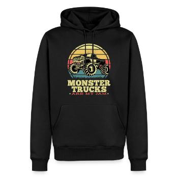 Monster Trucks Are My Jam - Sweat à capuche Premium bio Homme - noir - Devant - Nico (187cm)