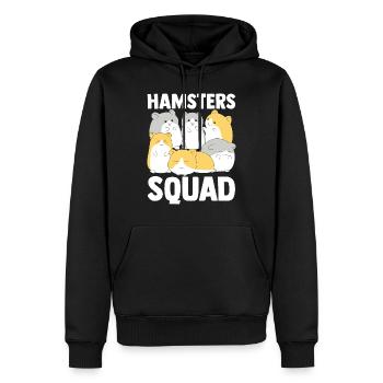 Hamsters Squad Hamster Fans Hamster Lovers - Men’s Premium Organic Hoodie - black - Front - Nico (187cm)