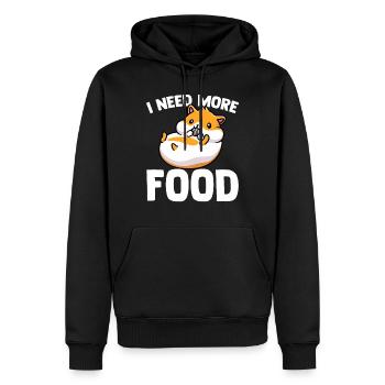 Essen Hamster Füttern Geschenkidee Hamster - Männer Premium Bio Hoodie - Schwarz - Vorne - Nico (187cm)