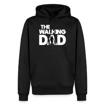 Vatertag Geschenk Papa Vater Walking Dad Kinder - Männer Premium Bio Hoodie - Schwarz - Vorne - Nico (187cm)