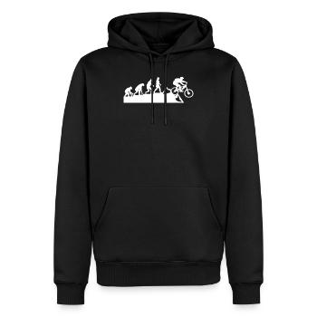 Fahrrad Mtb Mountainbike Biker Rad Downhill Bike - Männer Premium Bio Hoodie - Schwarz - Vorne - Nico (187cm)