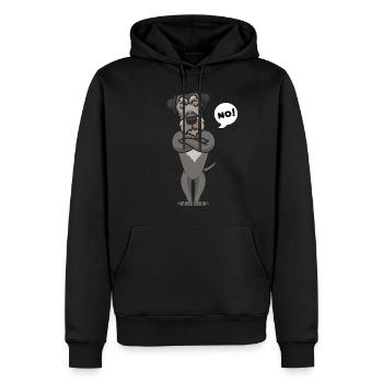 Sturer Irischer Wolfshund Hund lustig Hundebesitze - Männer Premium Bio Hoodie - Schwarz - Vorne - Nico (187cm)