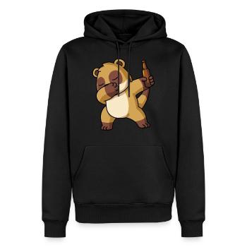 Dabbing Erdmännchen Lustig Schlafanzug Kostüm - Männer Premium Bio Hoodie - Schwarz - Vorne - Nico (187cm)