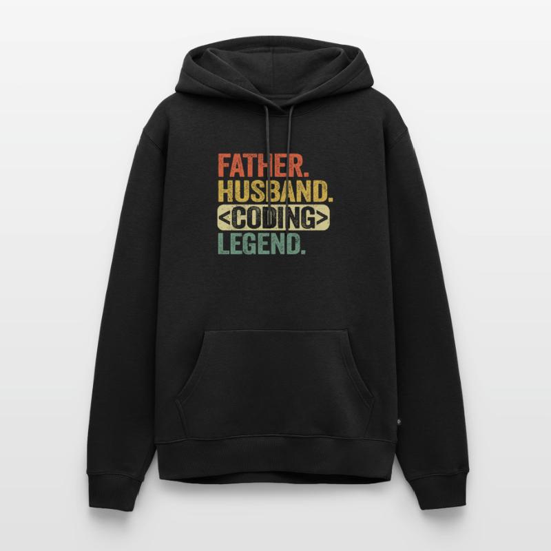 Père mari coding légende programmeur admin Sweat à capuche Premium bio Homme
