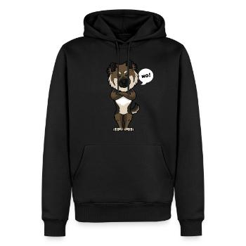 Sturer Eurasier Hund lustig Hund Hundebesitzer - Männer Premium Bio Hoodie - Schwarz - Vorne - Nico (187cm)