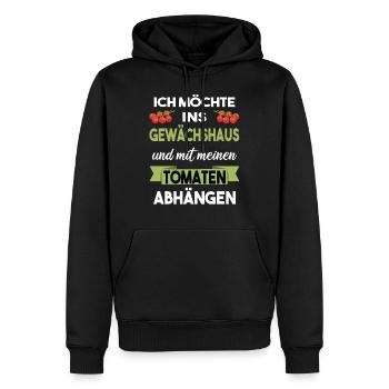 gewächshaus tomaten - Männer Premium Bio Hoodie - Schwarz - Vorne - Nico (187cm)