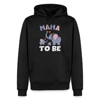 Maman To Be Elephant Bébé Elephant Jumeaux - Sweat à capuche Premium bio Homme - noir - Devant - Nico (187cm)