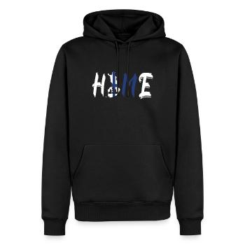 Finlande Home - Sweat à capuche Premium bio Homme - noir - Devant - Nico (187cm)