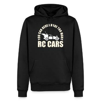 Man kann nie zu viele RC Cars RC Racing Racer - Männer Premium Bio Hoodie - Schwarz - Vorne - Nico (187cm)