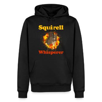 Eichhörnchen Tier Nagetier Streifenhörnchen Nüsse - Männer Premium Bio Hoodie - Schwarz - Vorne - Nico (187cm)