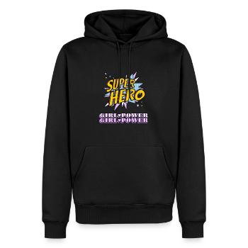 Super Hero Girl Power sei deine Heldin - Männer Premium Bio Hoodie - Schwarz - Vorne - Nico (187cm)