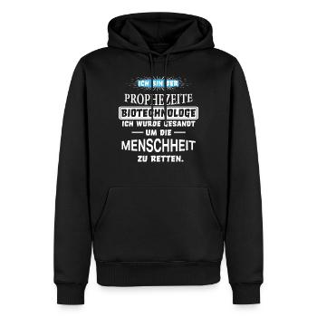 Biotechnologe Biotechnologie Sprüche lustige - Männer Premium Bio Hoodie - Schwarz - Vorne - Nico (187cm)