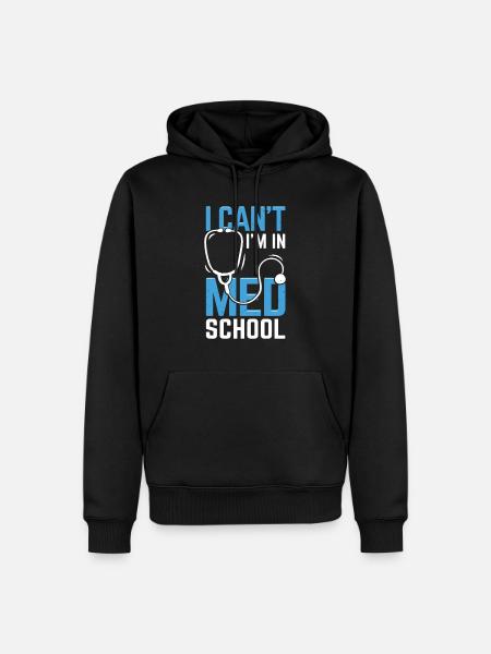 Medizin Student Studium Medizinstudent Geschenk - Männer Premium Bio Hoodie - Schwarz