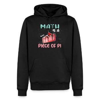 Math is a Piece of PI Piece of Cake Math Freak - Men’s Premium Organic Hoodie - black - Front - Nico (187cm)
