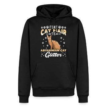 Abyssinier chat drôle rengaine cadeau - Sweat à capuche Premium bio Homme - noir - Devant - Nico (187cm)