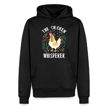 chicken - Men’s Premium Organic Hoodie - black - Front - Nico (187cm)