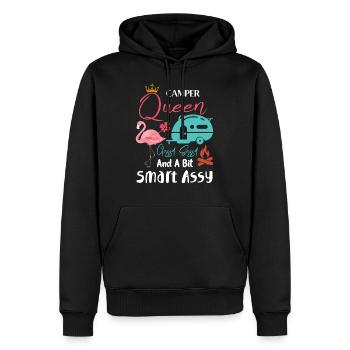 Camper queen chic Sassy et un peu smart impermédateur - Sweat à capuche Premium bio Homme - noir - Devant - Nico (187cm)