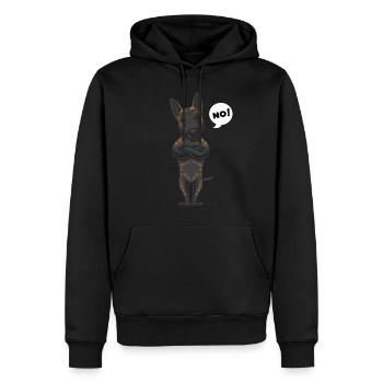 Sturer Hollandse Herdershond chien drôle de chien fan de chien - Sweat à capuche Premium bio Homme - noir - Devant - Nico (187cm)