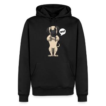 Sturer Kangal chien de berger anatalien drôle - Sweat à capuche Premium bio Homme - noir - Devant - Nico (187cm)