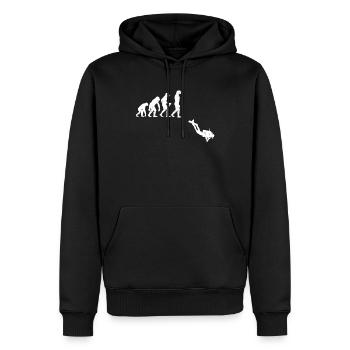 Evolution Diving Diver Gift Scuba Diving - Men’s Premium Organic Hoodie - black - Front - Nico (187cm)
