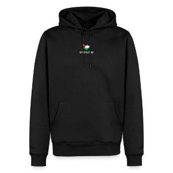 Free Palestine Palestina Liberté - Sweat à capuche Premium bio Homme - noir - Devant - Nico (187cm)