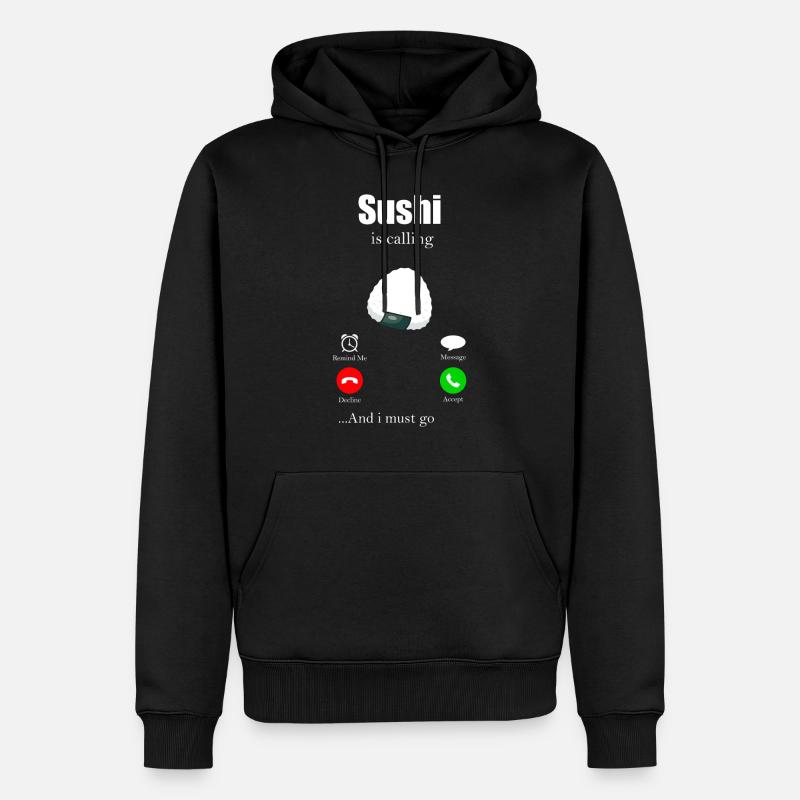 Sushi - Männer Premium Bio Hoodie - Schwarz