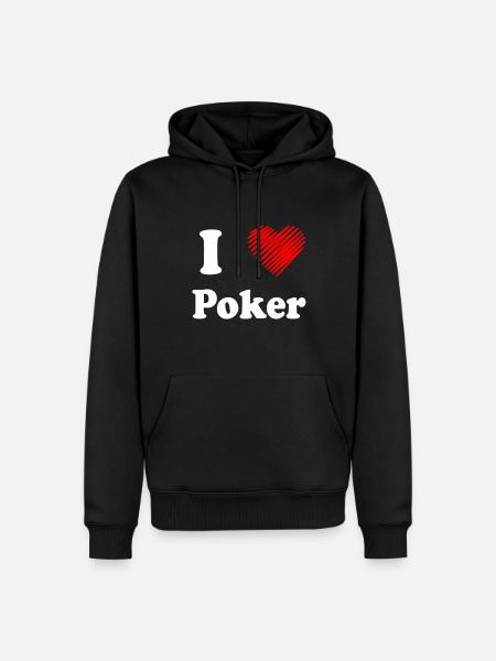 poker - Men’s Premium Organic Hoodie - black