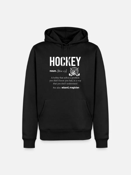 hockey - Men’s Premium Organic Hoodie - black