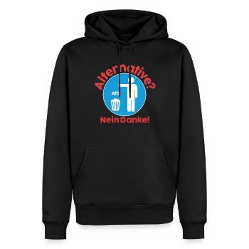 Alternative, Nein Danke Anti AFD FCK AFD - Männer Premium Bio Hoodie - Schwarz - Vorne - Nico (187cm)