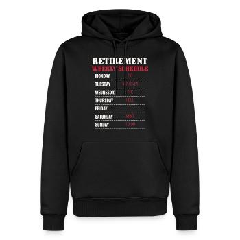 Rentner Ruhestand Renteneintritt Pensionierung Ren - Männer Premium Bio Hoodie - Schwarz - Vorne - Nico (187cm)