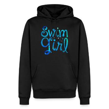 Natation fille natation fille natation - Sweat à capuche Premium bio Homme - noir - Devant - Nico (187cm)