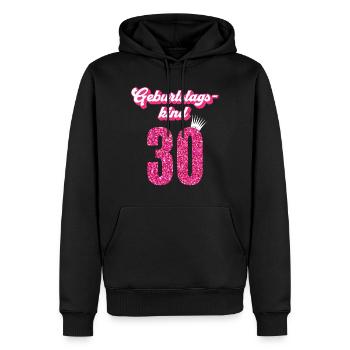 30. Geburtstag 30 Jahre 30er Geburtstagskind - Männer Premium Bio Hoodie - Schwarz - Vorne - Nico (187cm)