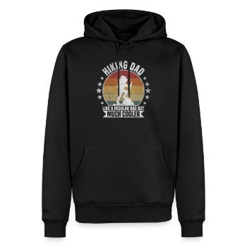 Hiking Dad - Männer Premium Bio Hoodie - Schwarz - Vorne - Nico (187cm)