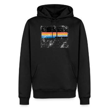 Essen Ruhrgebiet Retro - Männer Premium Bio Hoodie - Schwarz - Vorne - Nico (187cm)