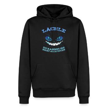 Lächle Du Kannst Sie Nicht Alle Töten - Männer Premium Bio Hoodie - Schwarz - Vorne - Nico (187cm)