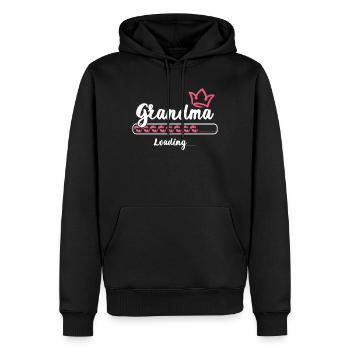 Funny grandma - Men’s Premium Organic Hoodie - black - Front - Nico (187cm)