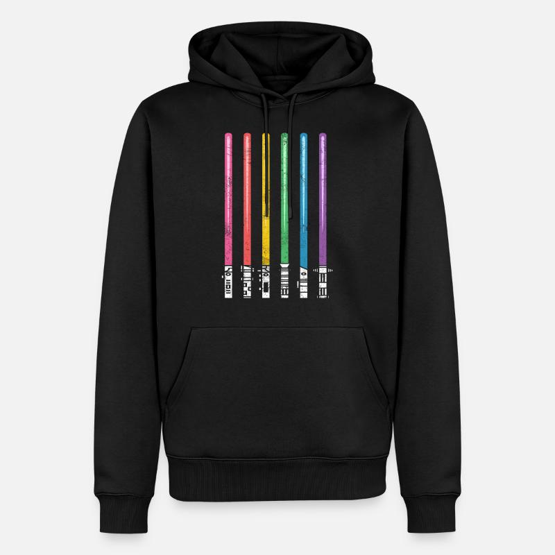 Pride Arc-en-ciel CSD LGBT - Sweat à capuche Premium bio Homme - noir