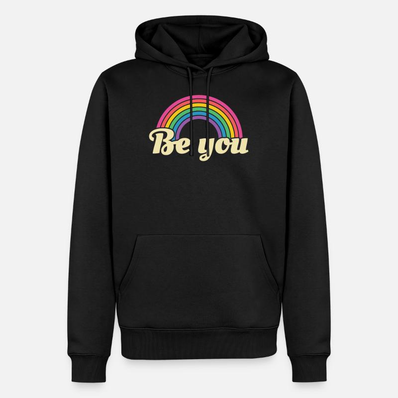 Pride CSD LGBT | Sois toi-même - Sweat à capuche Premium bio Homme - noir