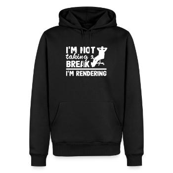 Video Bearbeitung Cutter Filmemacher Kameramann - Männer Premium Bio Hoodie - Schwarz - Vorne - Nico (187cm)