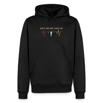 Calisthenics Fitness Training Pull Up Pull Up Pull-Ups - Men’s Premium Organic Hoodie - black - Front - Nico (187cm)