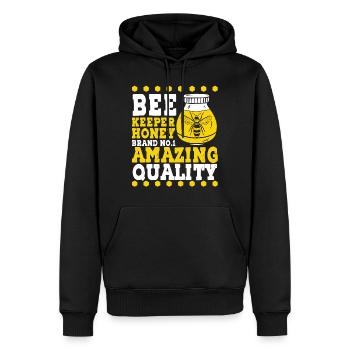 Bee Keeper Honey Amazing Quality Apiculture Abeille - Sweat à capuche Premium bio Homme - noir - Devant - Nico (187cm)