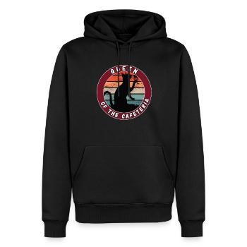 Lunch Lady Schulkantine Schulkantine Koch - Männer Premium Bio Hoodie - Schwarz - Vorne - Nico (187cm)