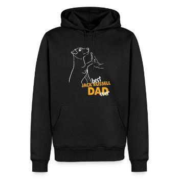 Best Jack Russell Dad Ever Jack Russell Papa - Männer Premium Bio Hoodie - Schwarz - Vorne - Nico (187cm)