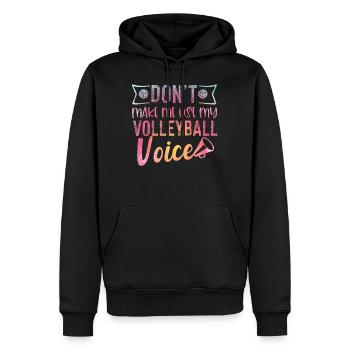 Volleyballspieler Trainer Volleyball Geschenk - Männer Premium Bio Hoodie - Schwarz - Vorne - Nico (187cm)