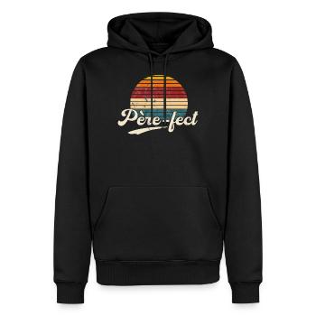 Fete des Père fect - Männer Premium Bio Hoodie - Schwarz - Vorne - Nico (187cm)