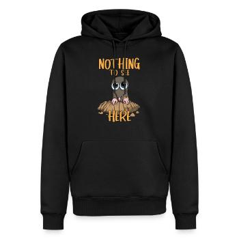 Nothing to see Here Maulwurf Maulwurfshügel Tiere - Männer Premium Bio Hoodie - Schwarz - Vorne - Nico (187cm)